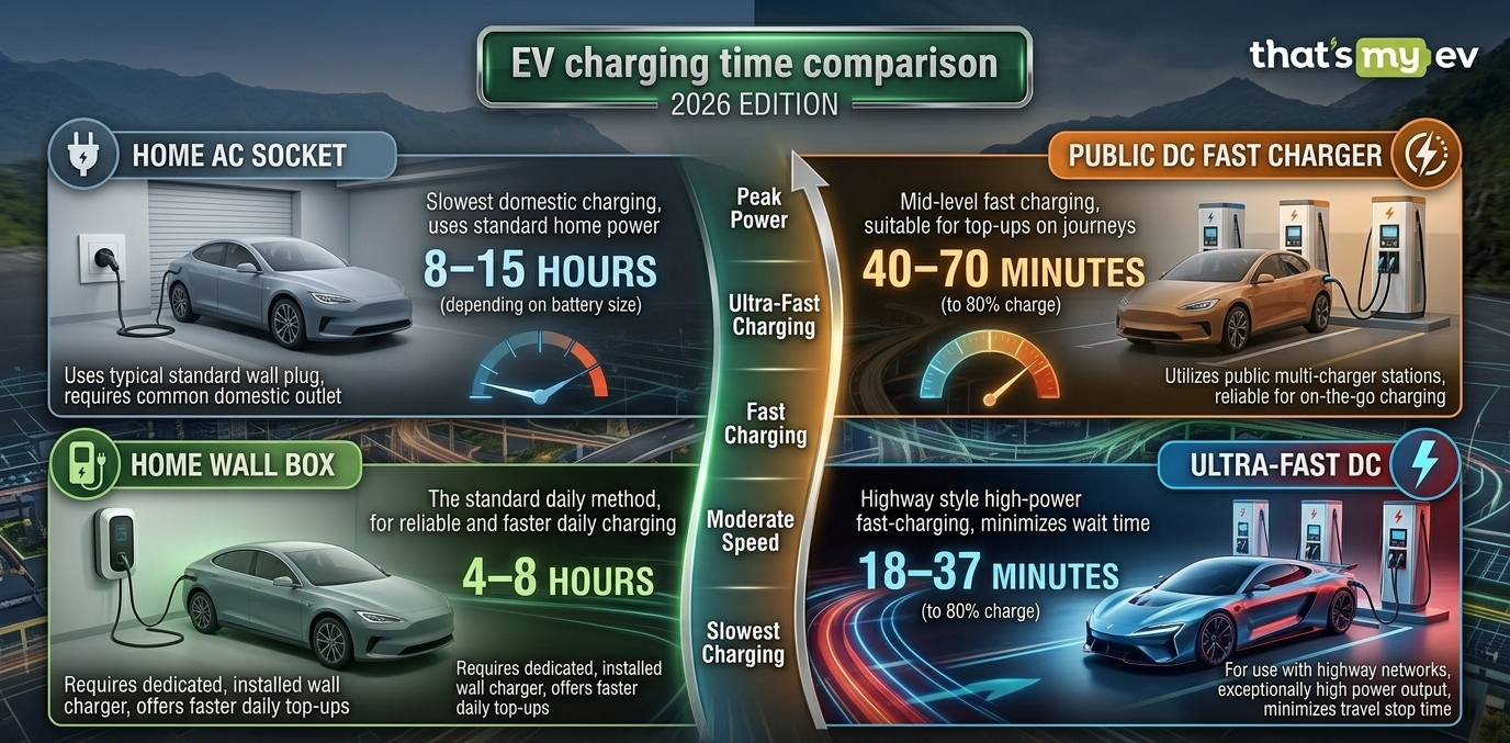 EV Charging Time Comparison India