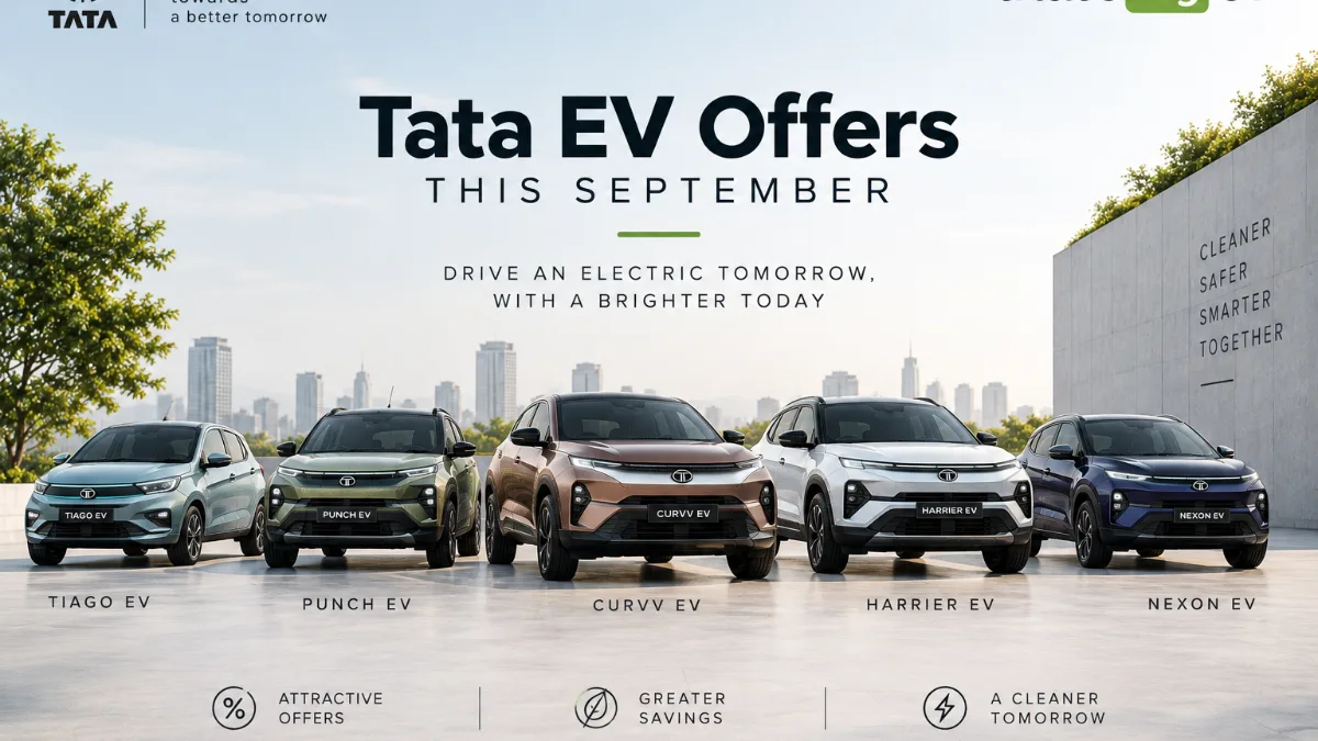 Tata EV Offers, September 2026: Up to ₹3.35 Lakh on the Curvv EV and ₹2.75 Lakh on the Harrier EV