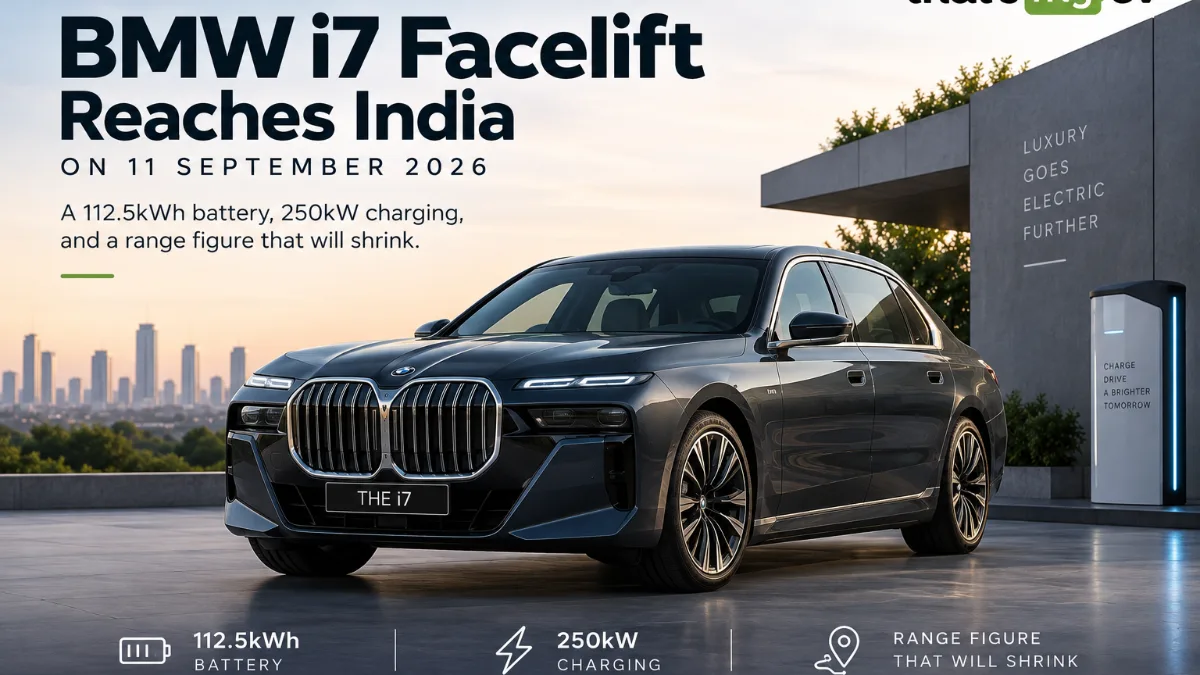 BMW i7 Facelift Reaches India on 11 September 2026: a 112.5kWh Battery, 250kW Charging, and a Range Figure That Will Shrink