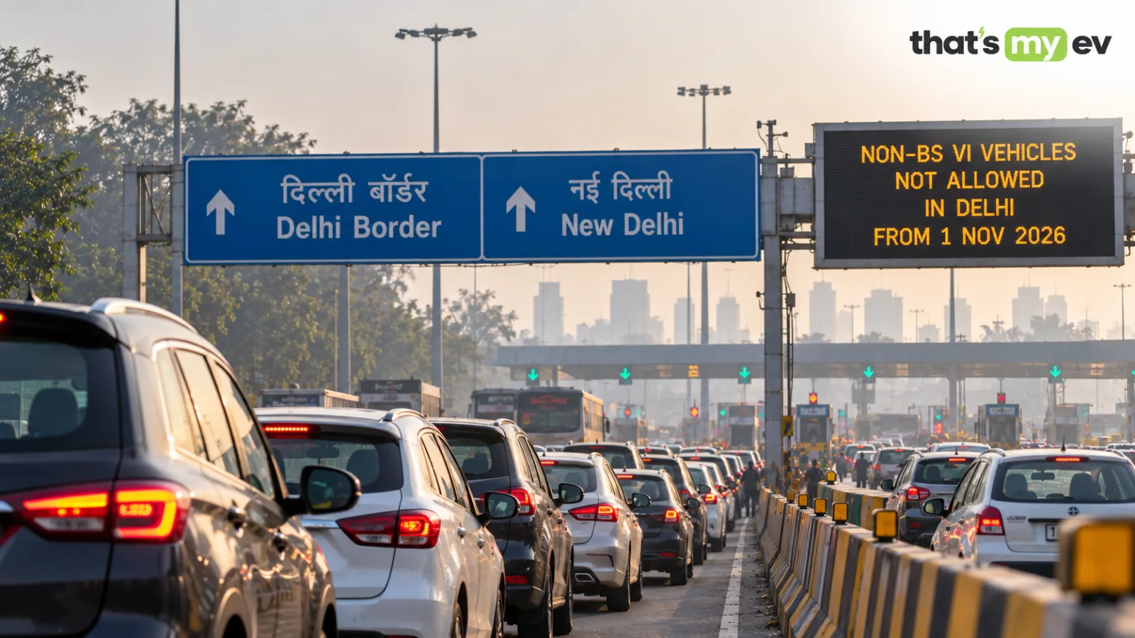 Delhi bans non-BS-VI vehicles from Nov 1, 2026