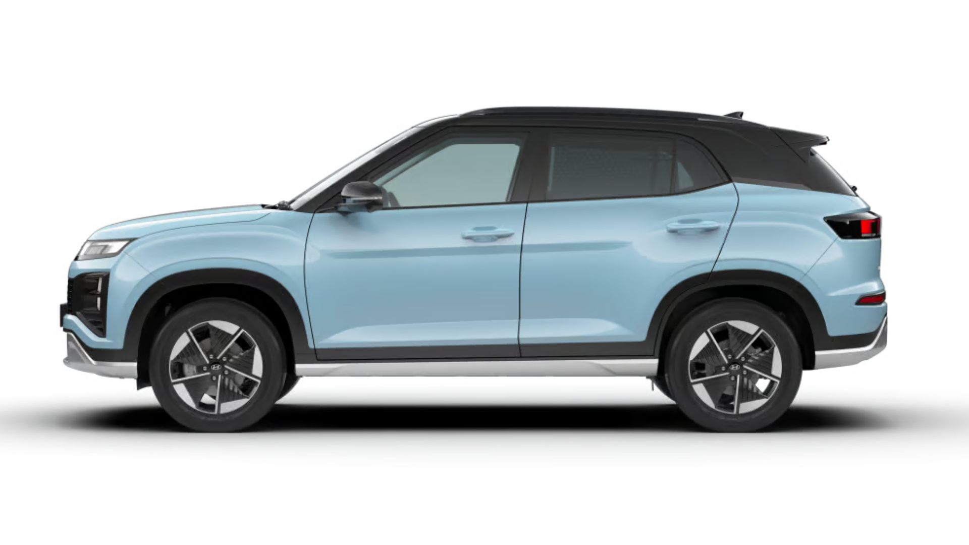 Creta Electric in Ocean blue with abyss black roof