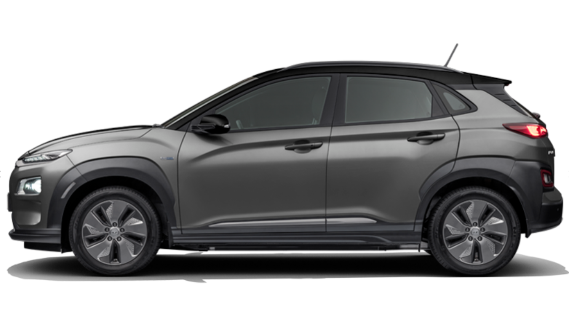 Kona Electric in Titan Grey with Abyss Black
