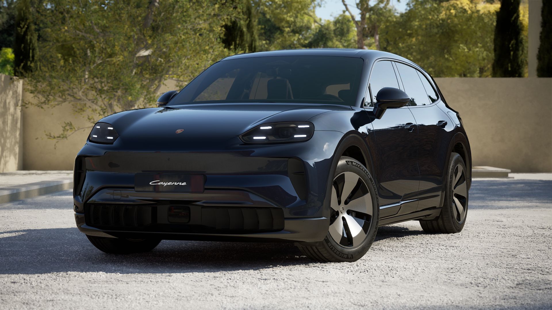 Cayenne Electric in Algarve Blue Metallic