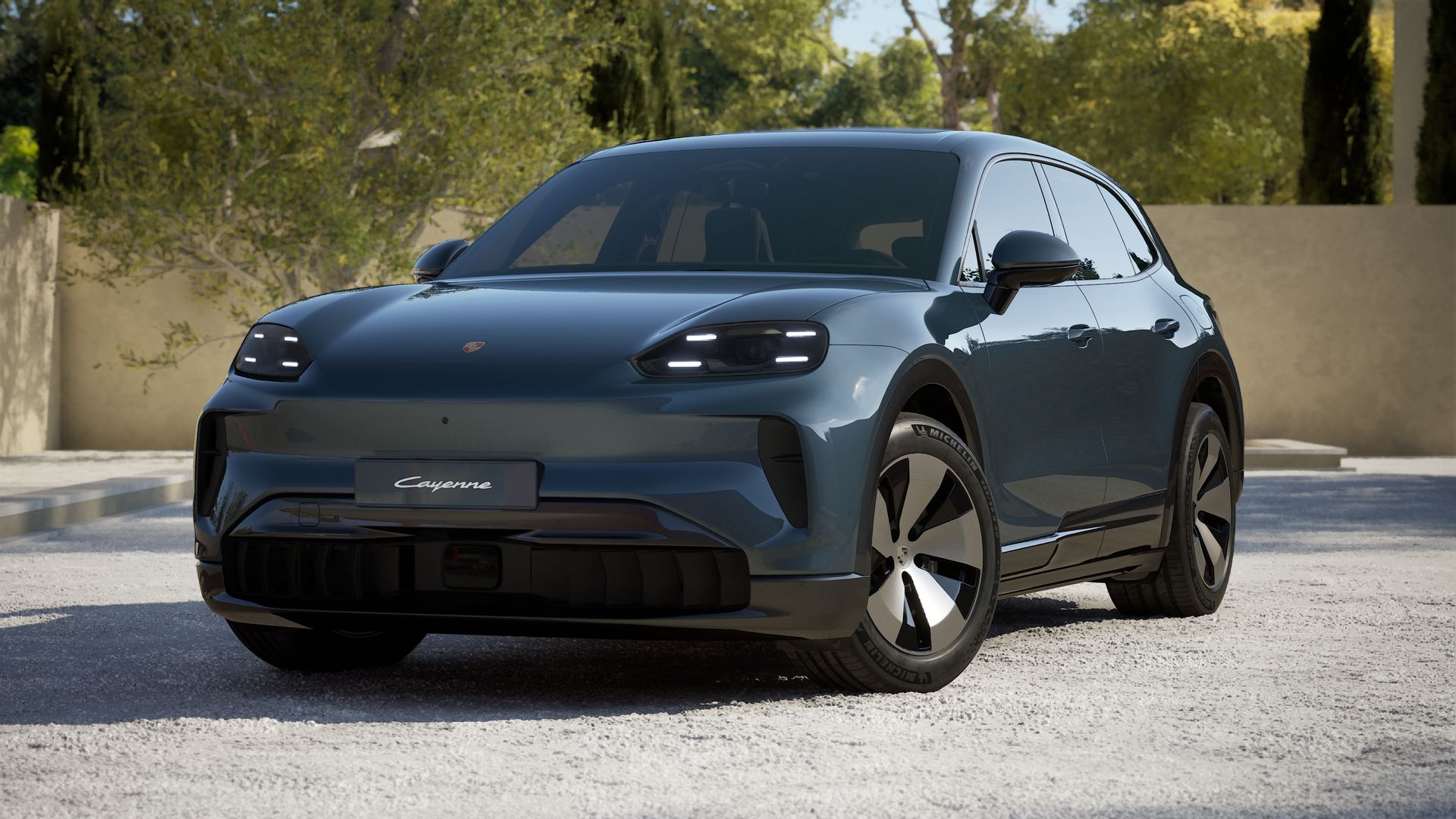 Cayenne Electric in Pale Blue Metallic