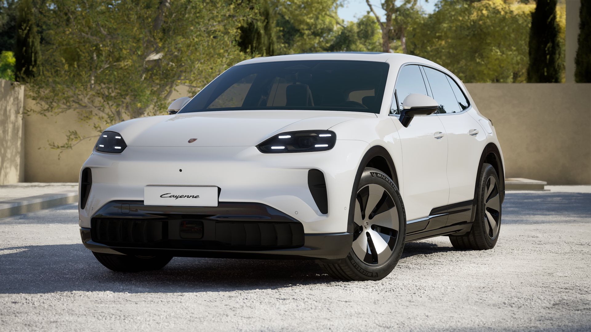 Cayenne Electric in Carrara White Metallic