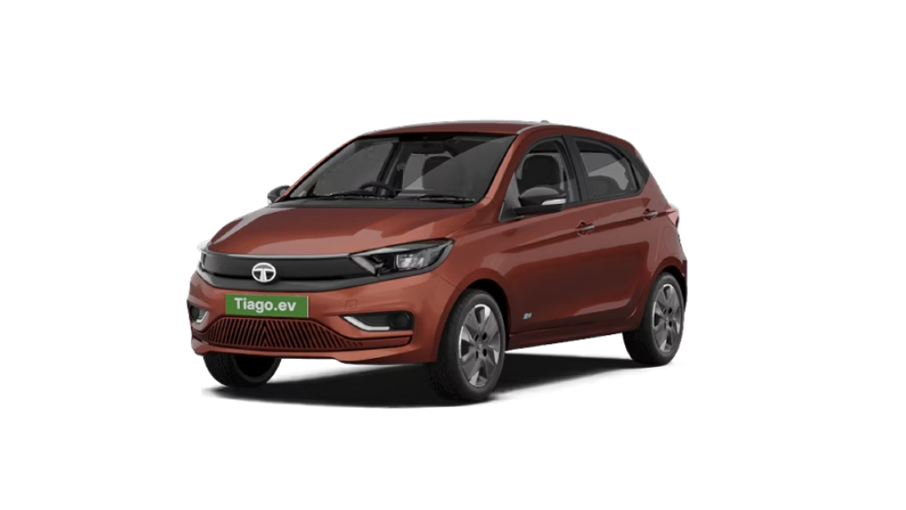 Tiago EV in Supernova Copper
